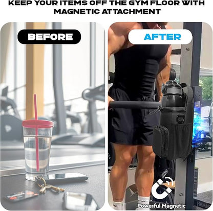 Bolso Magnético de Gimnasio + TERMO GRATIS 😯