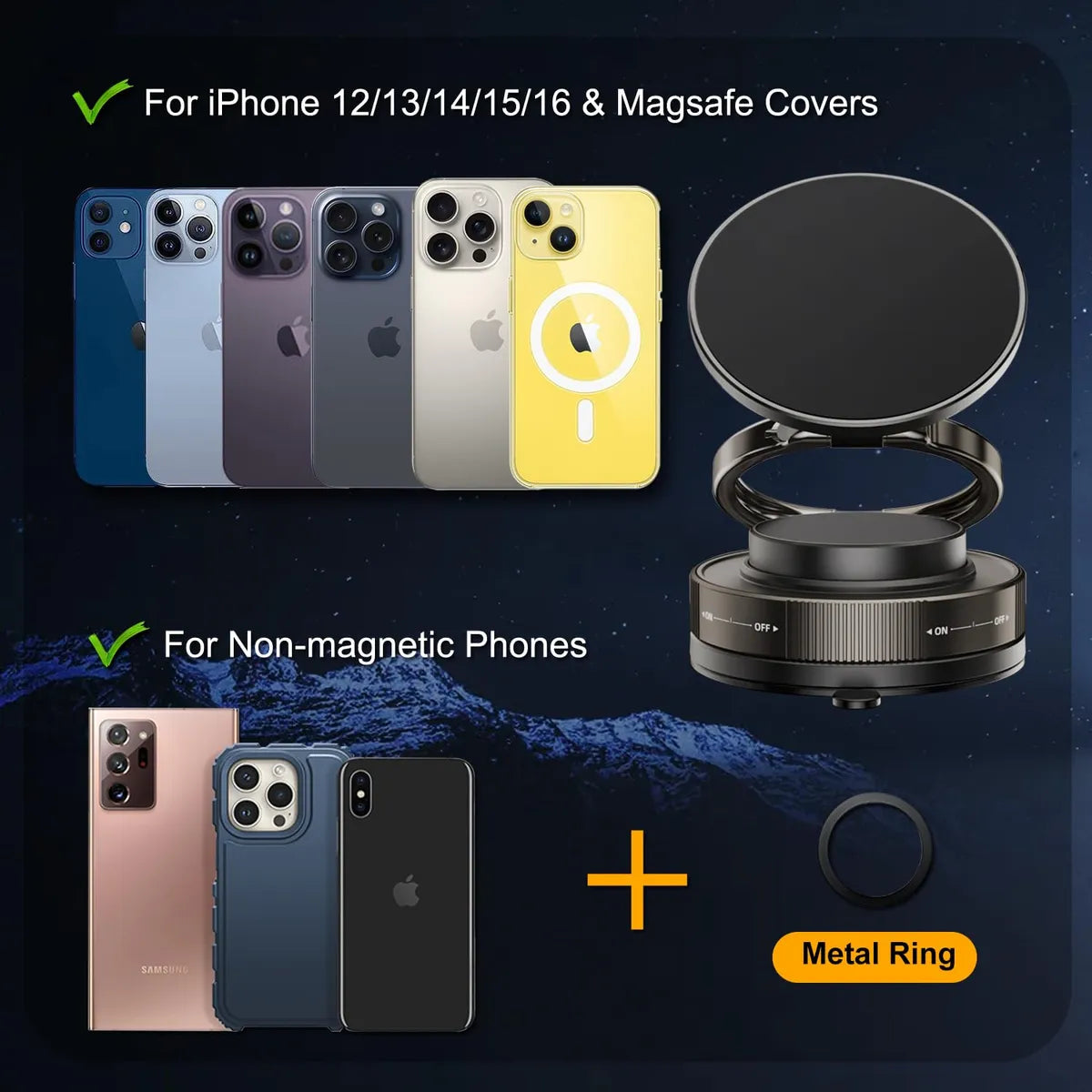 Soporte Magnético para Teléfono 360°